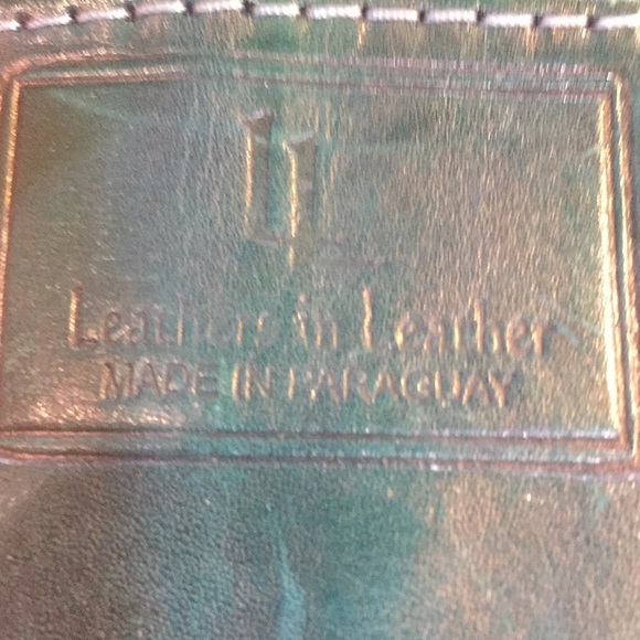 PRICE DROP**EUC LEADERS IN LEATHER TOOLED LEATHER TOTE BAG - Picture 5 of 8